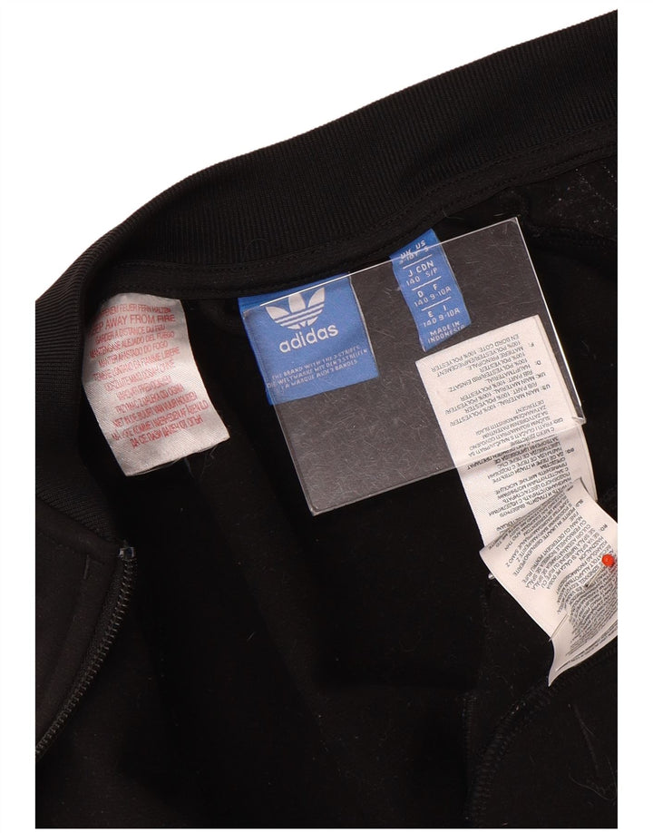 Adidas Drenge Træningsdragt Topjakke 9-10 År Sort Polyester
