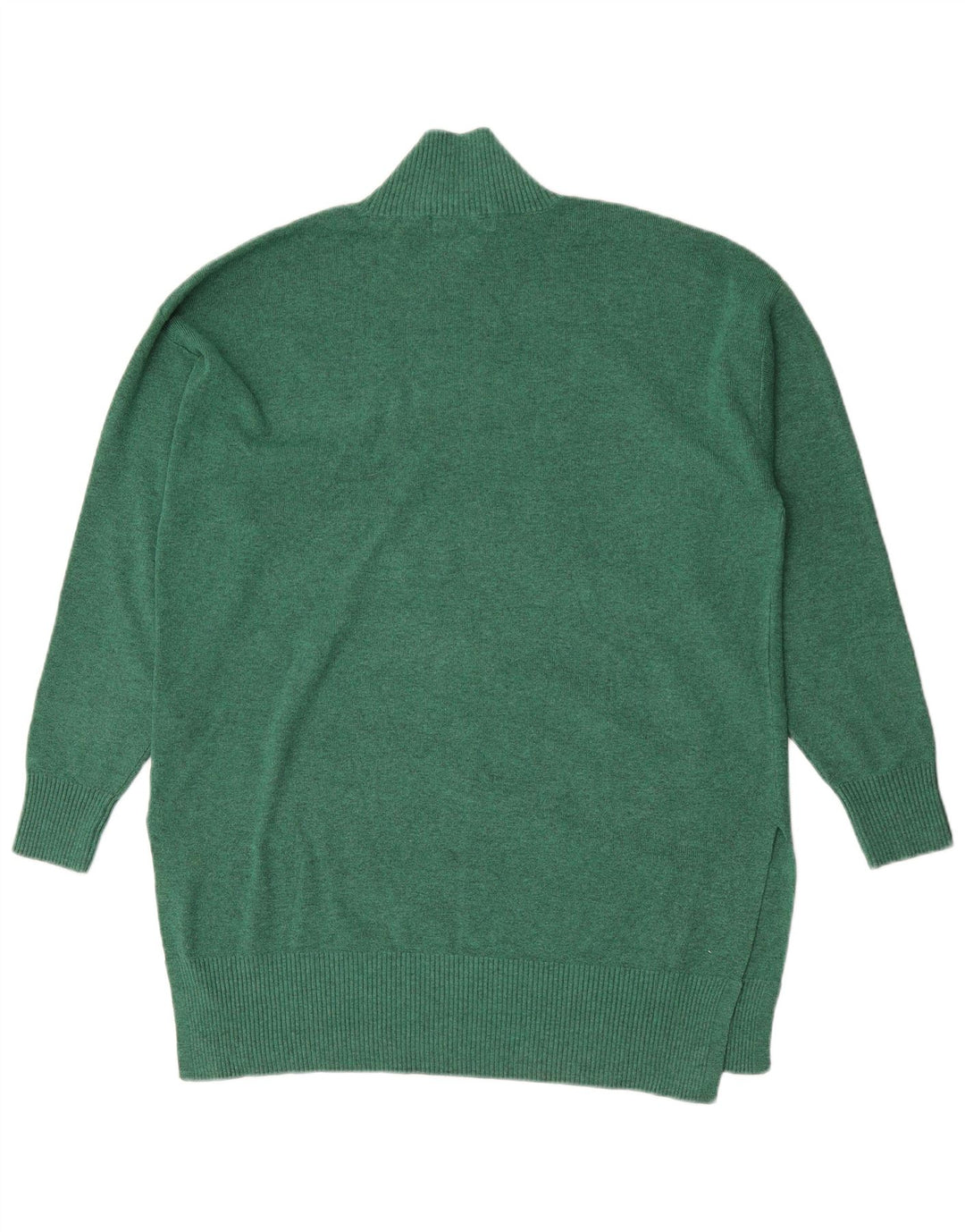 Marks & Spencer Dame Turtle Neck Jumper Sweater UK 14 Medium Green