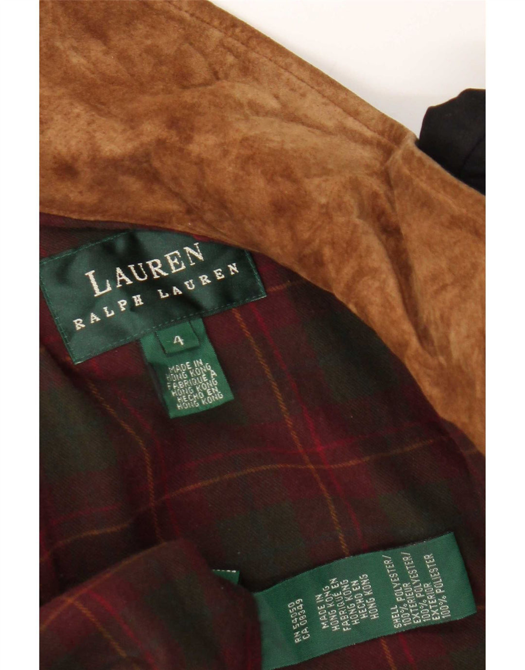 Ralph Lauren Dame Oversized Quiltet Overfrakke US 4 Small Black Colourblock