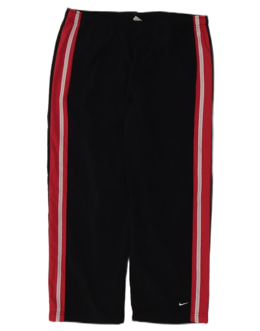 NIKE træningsdragtsbukser til kvinder US 8/10 Medium Black Colourblock Polyester