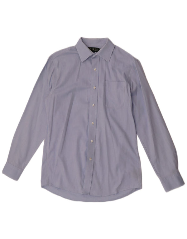 Ralph Lauren Herre Fitted Shirt Størrelse 15 1/2 39 Medium Blue Bomuld
