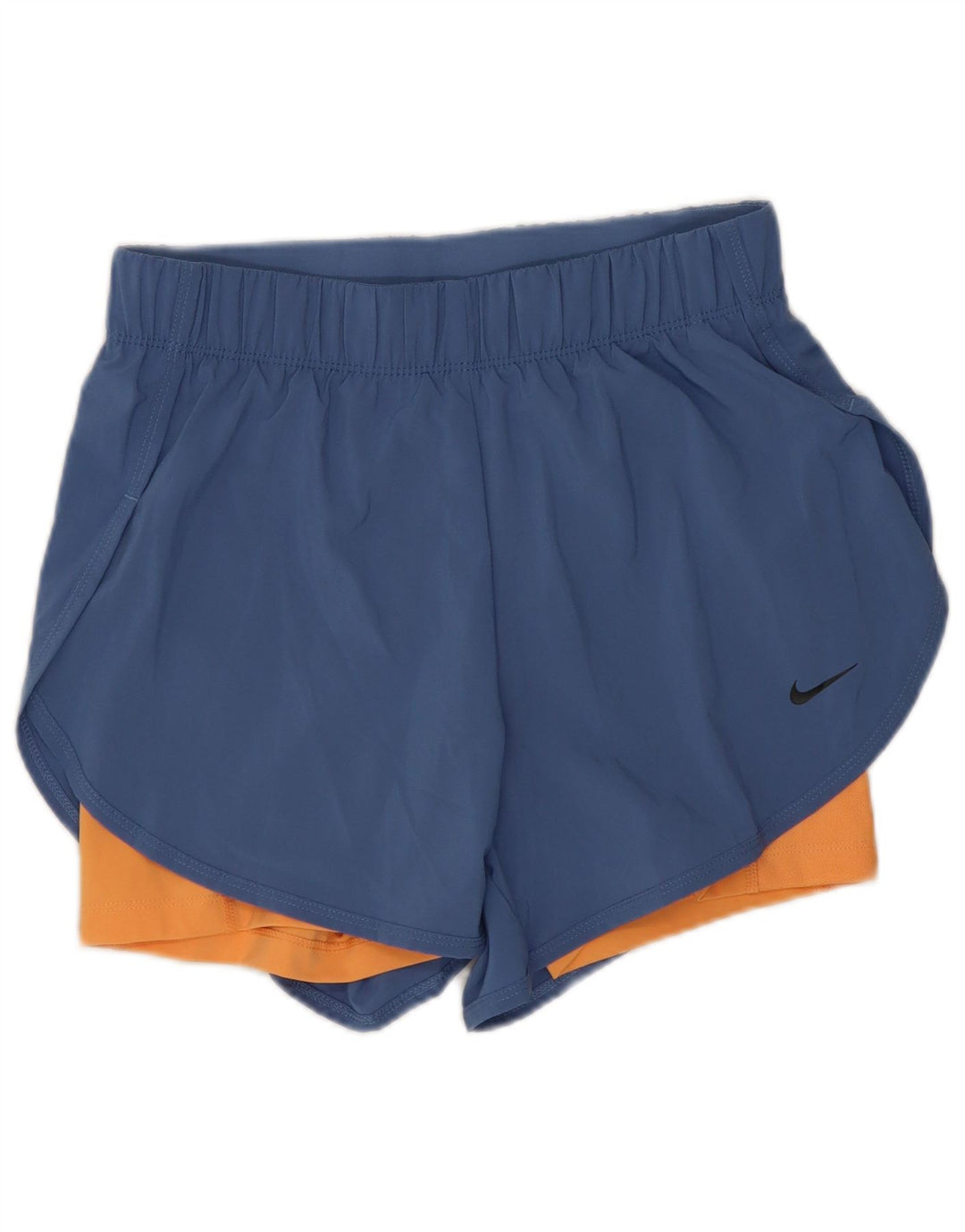 Nike Dame Dri Fit sportsshorts UK 8 Small Blue