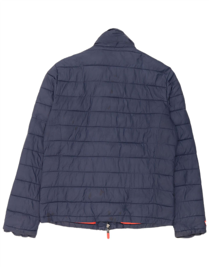 Superdry Polstret jakke til mænd UK 40 Stor marineblå nylon