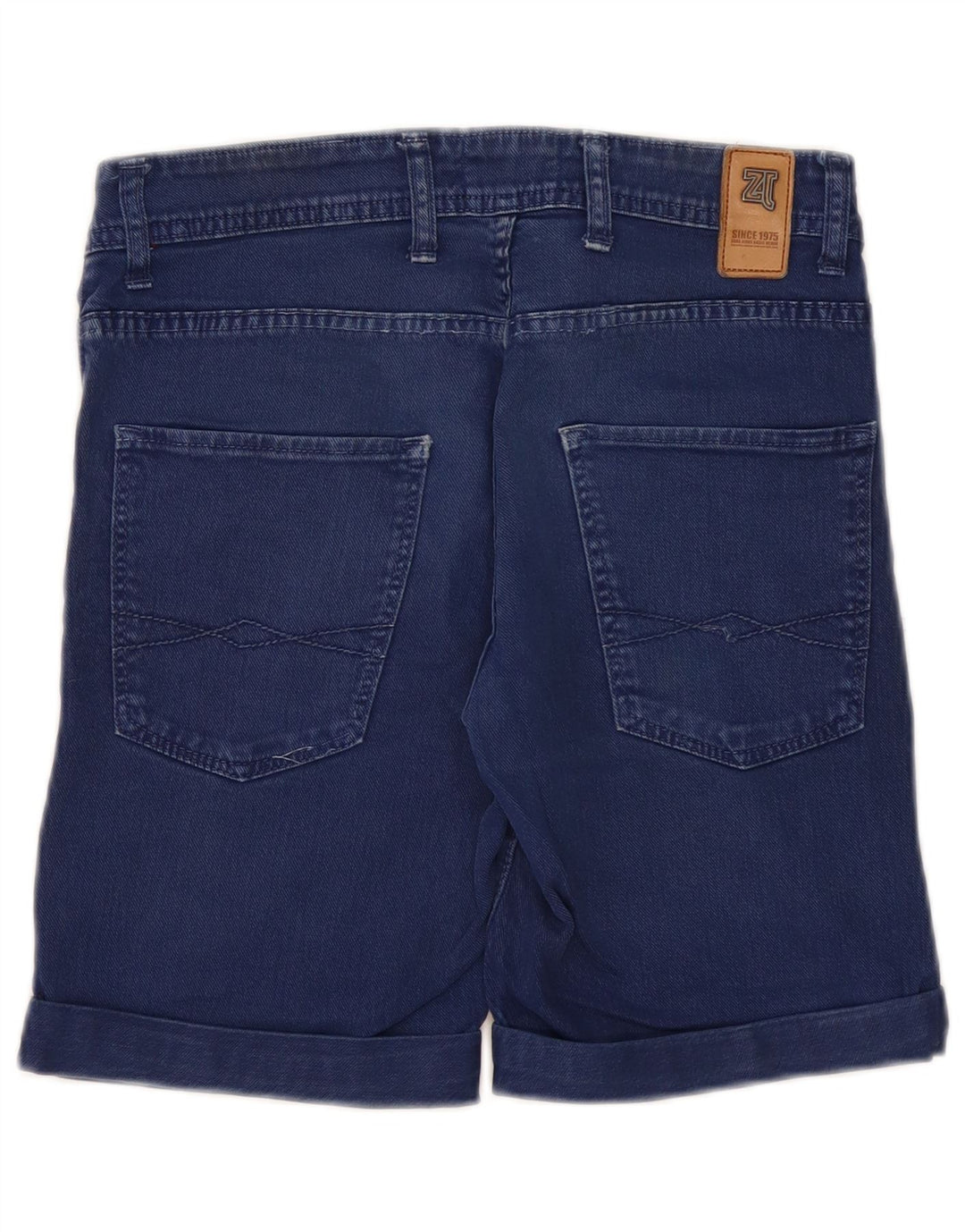 Zara Herre Denim Shorts EU 38 Small W30 Navy Blue