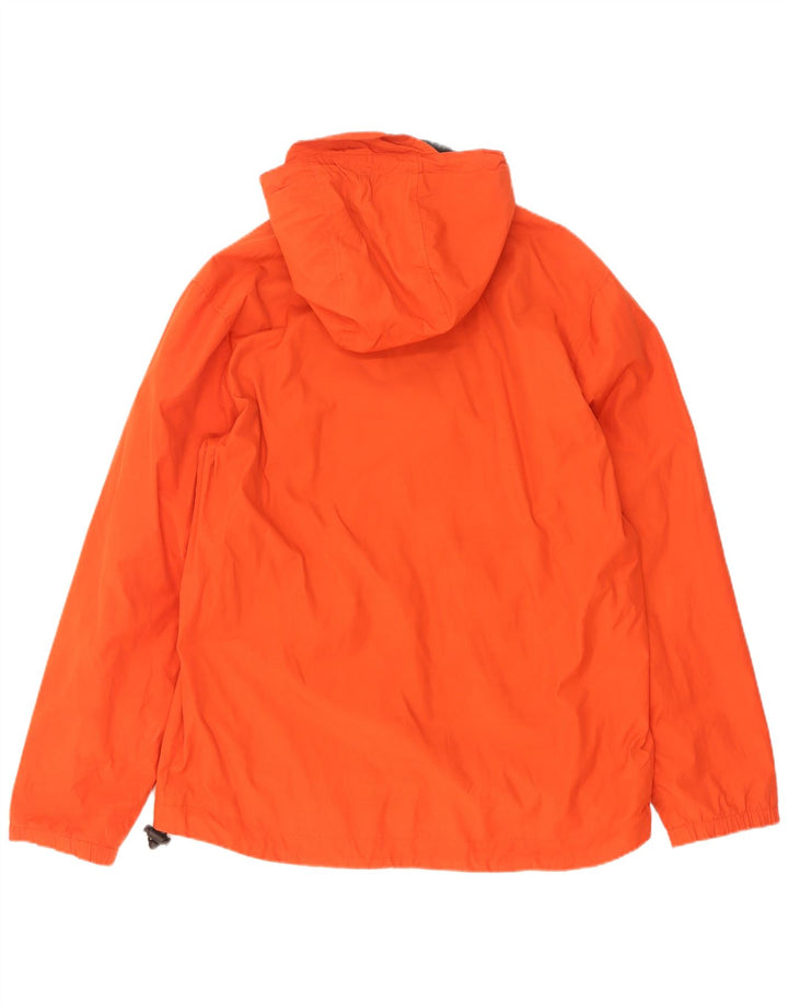 Lyle & Scott Herre Hættejakke anorak UK 40 Stor Orange Bomuld