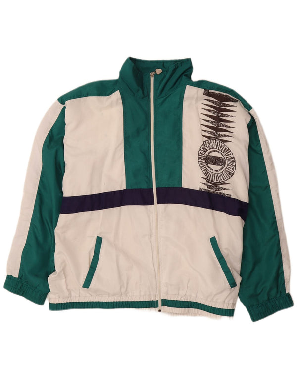 COSMOS Træningsdragt til mænd Topjakke UK 16 Stor hvid farveblok