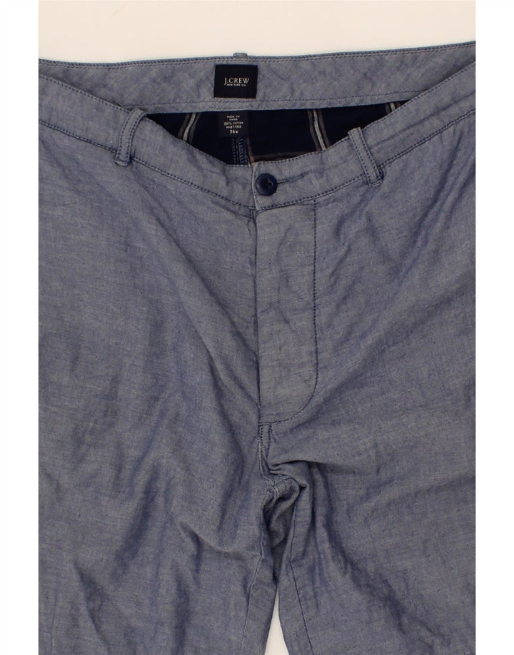 J. CREW Mens Chino Shorts W36 Large Blue Cotton Vintage J. Crew and Second-Hand J. Crew from Messina Hembry 