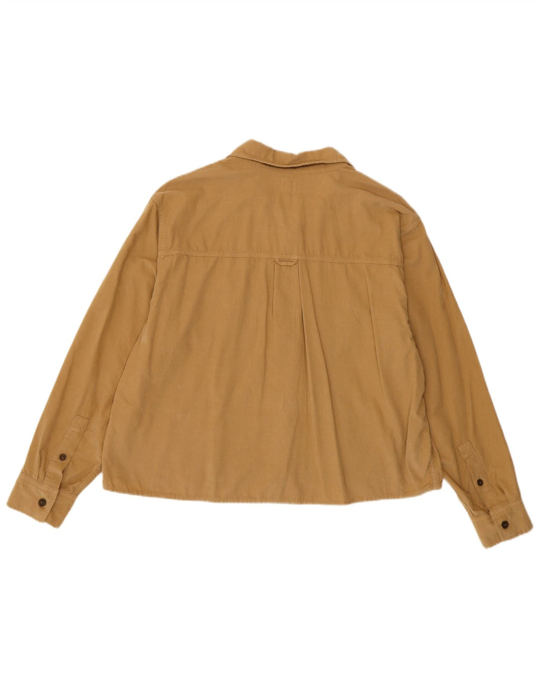 LEVI'S Womens Oversized Corduroy Shirt UK 10 Small Beige Cotton