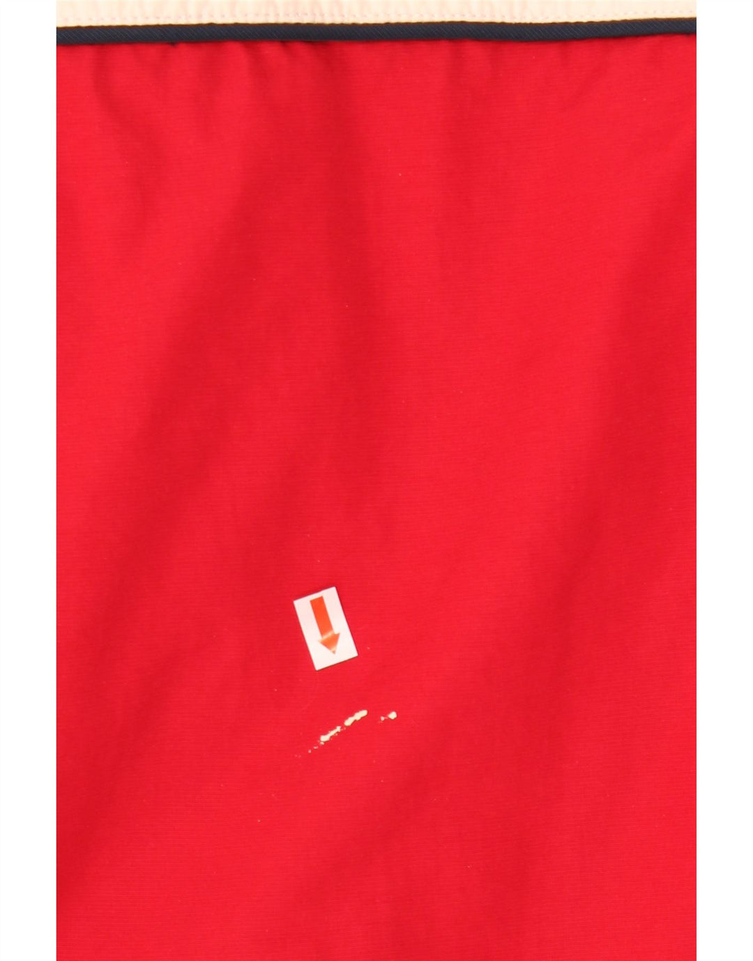 Tommy Hilfiger Regnjakke med hætte til mænd UK 40 Stor Rød Colourblock Nylon