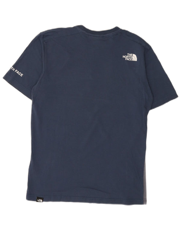 The North Face Herre grafisk T-shirt Top XS Marineblå Colourblock Bomuld