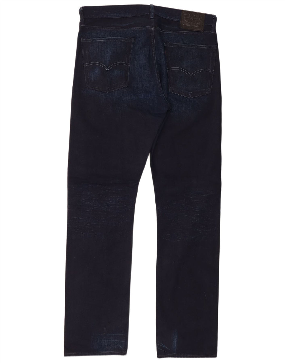 Levi's Herre 513 Straight Jeans W36 L34 Marineblå Bomuld