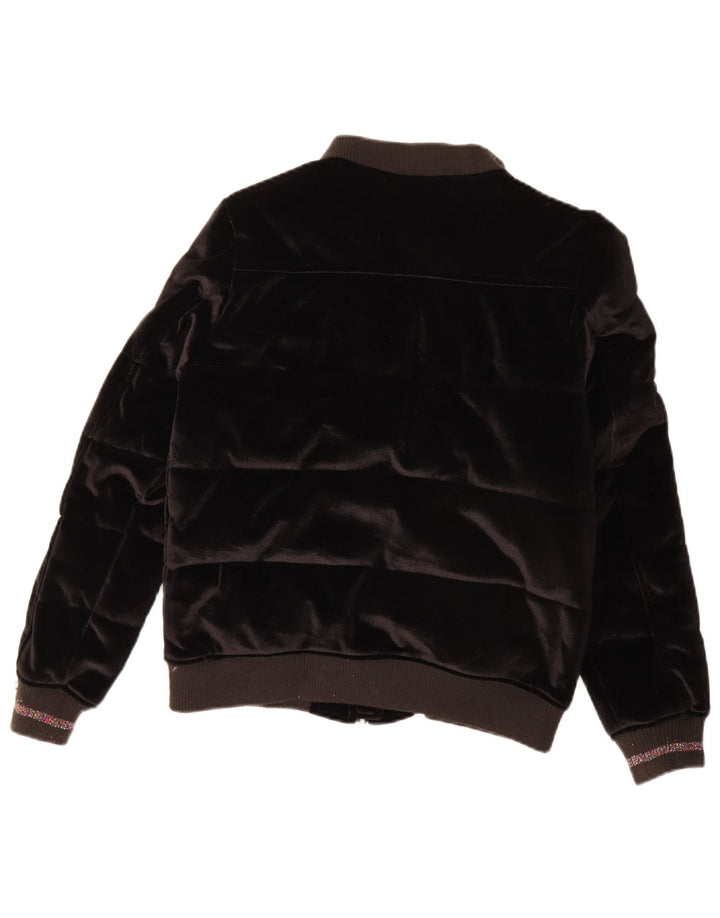 Superior piger velour polstret jakke 13-14 år sort polyester