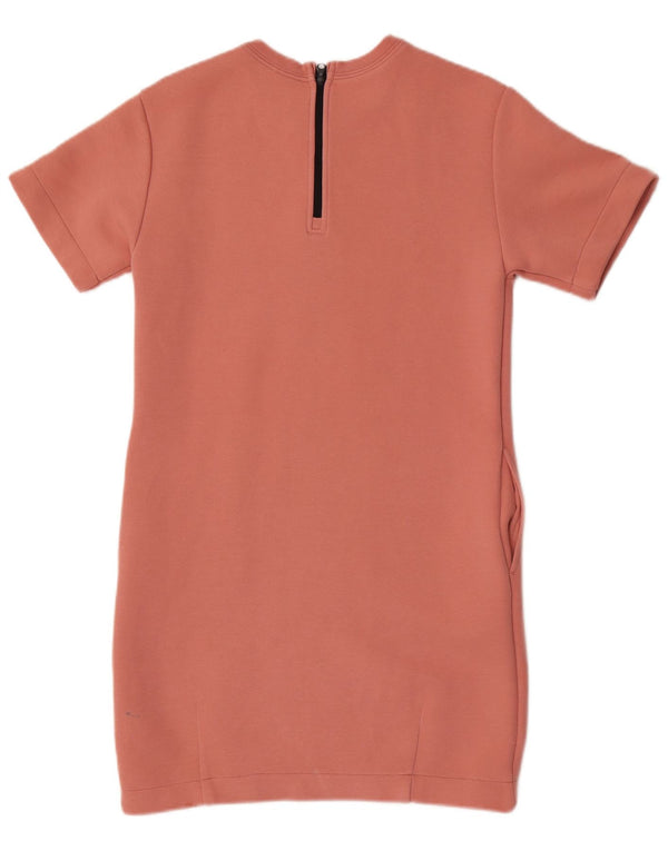 Nike Girls Short Sleeat Sweatshirt Jumper Dress 12-13 Years Large Pink