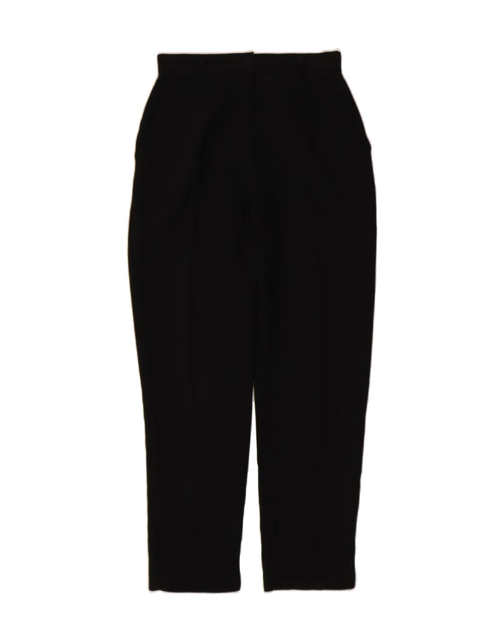 ST. BERNARD Womens Tapered Chino Trousers W26 L29 Black Polyester Vintage St. Bernard and Second-Hand St. Bernard from Messina Hembry 