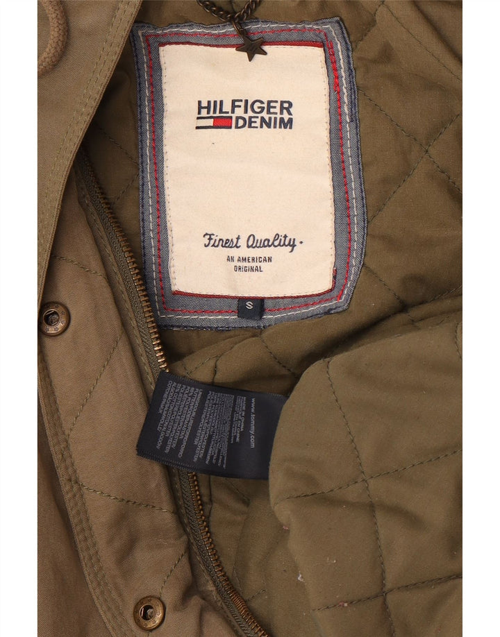 Tommy Hilfiger Dame Oversized Hooded Parka Jacket UK 10 Small Khaki
