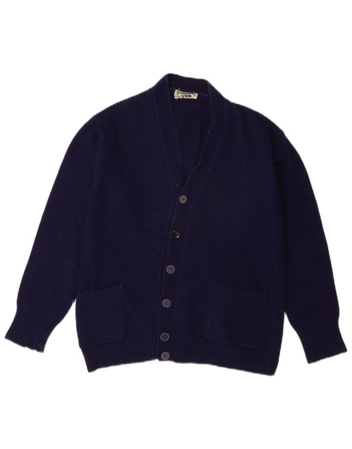 BENETTON drenge cardigan sweater 13-14 år marineblå uld