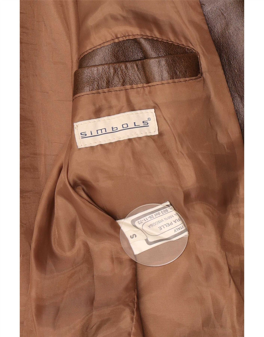Vintage herre læderjakke UK 36 Small Brown Classic