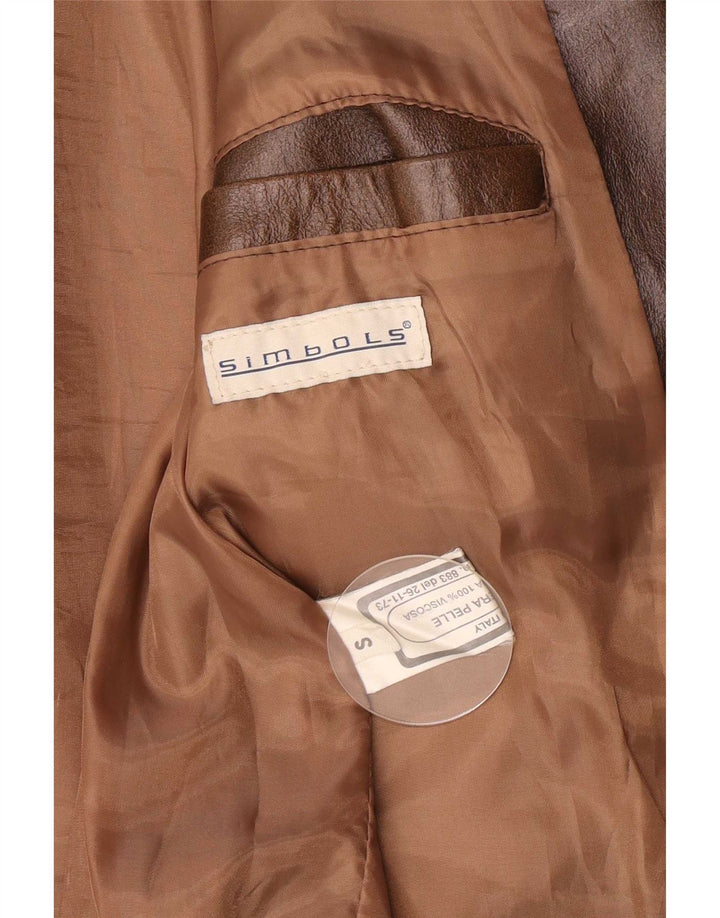 Vintage herre læderjakke UK 36 Small Brown Classic