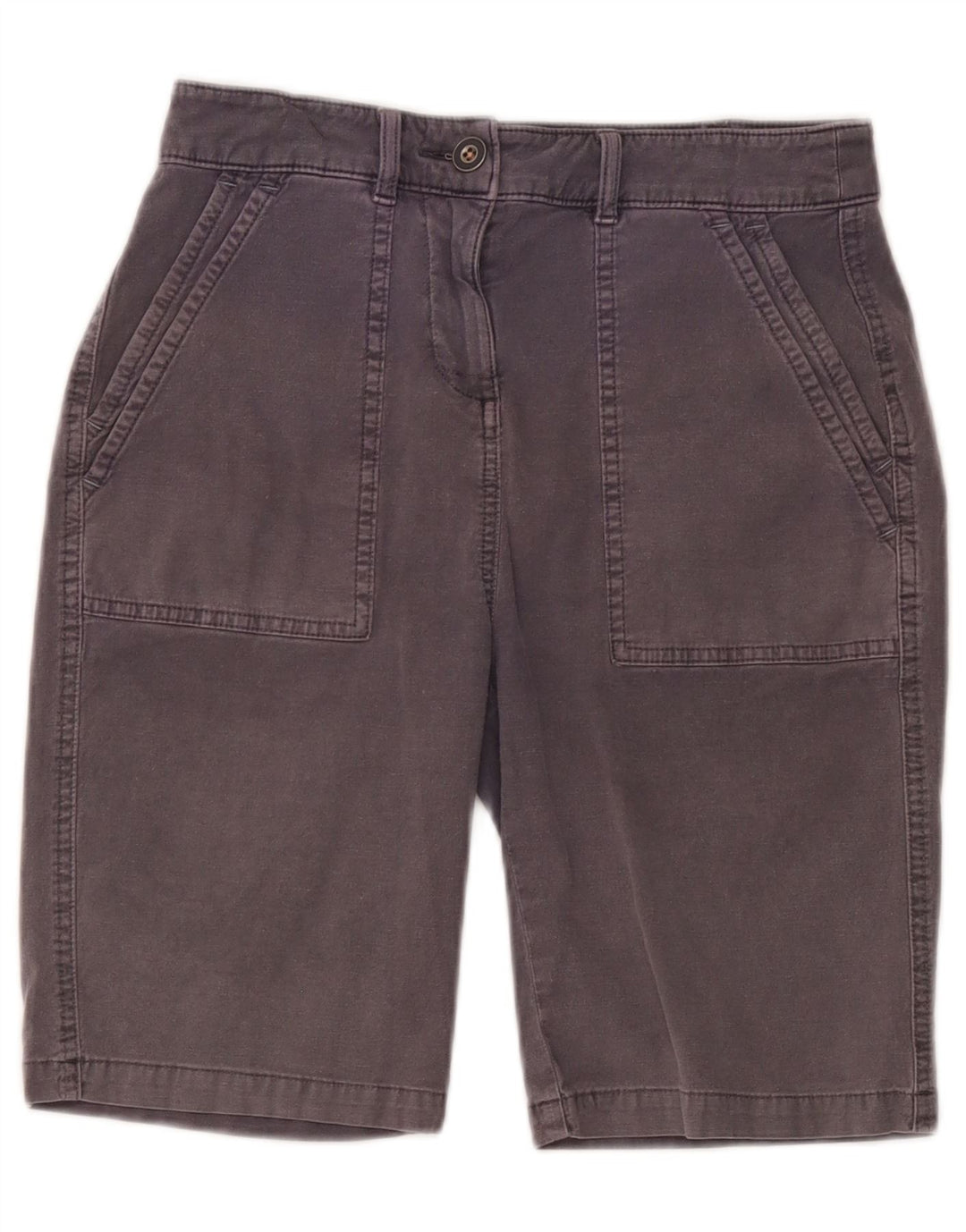 White Stuff Chino Shorts til kvinder UK 8 Small W28 Grå Bomuld
