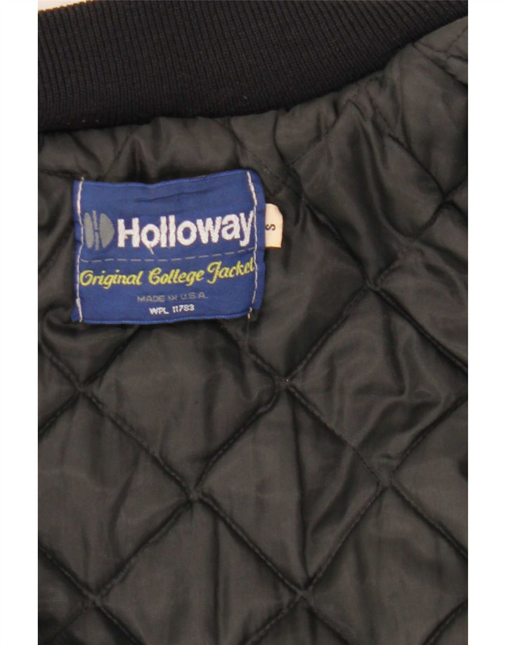 Holloway Herre Varsity Jacket UK 36 Small Black