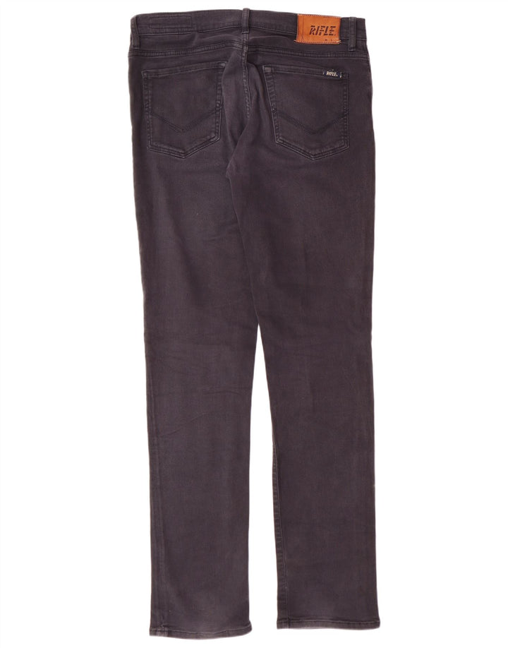 RIFLE Herre Slim Jeans W34 L34 Grå Bomuld