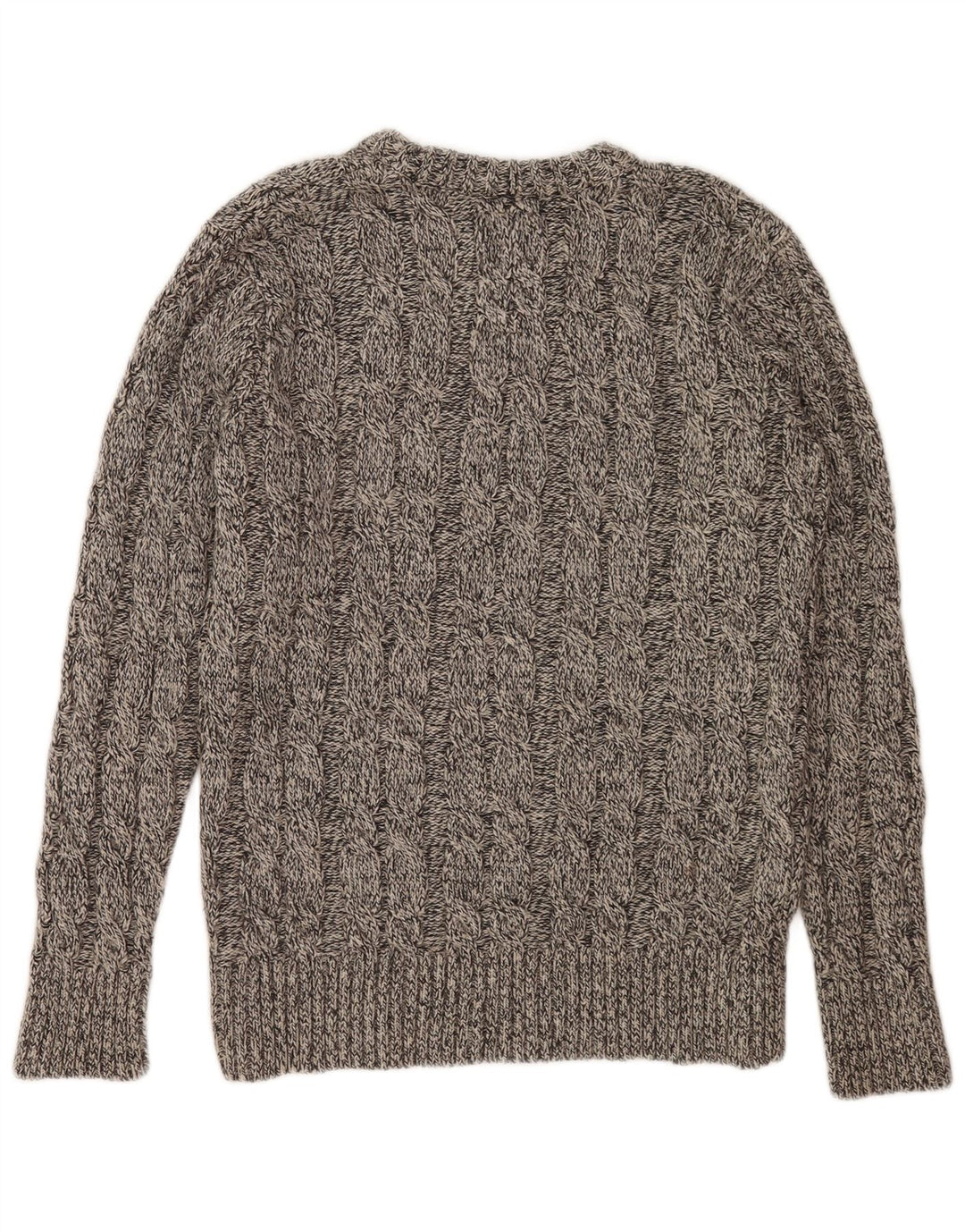 Superdry sweater med rund hals til mænd mellemgrå flækket akryl