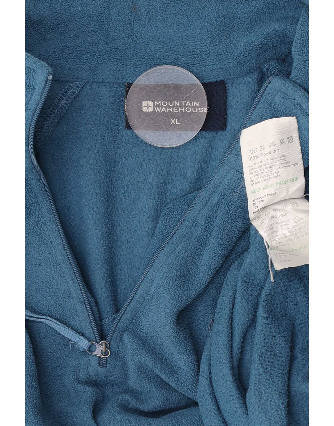 Mountain Warehouse Herre Fleece Jumper med lynlås XL Blå Polyester