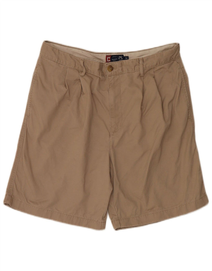 Chaps Herre Pegged Chino Shorts W34 Stor Beige Bomuld
