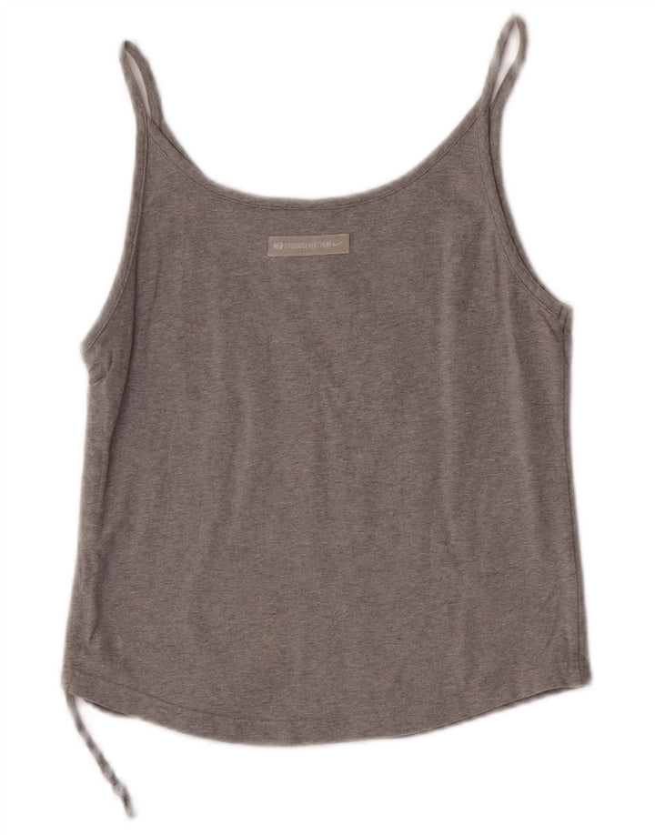Nike Dame Crop Cami Top UK 14/16 Large Grey