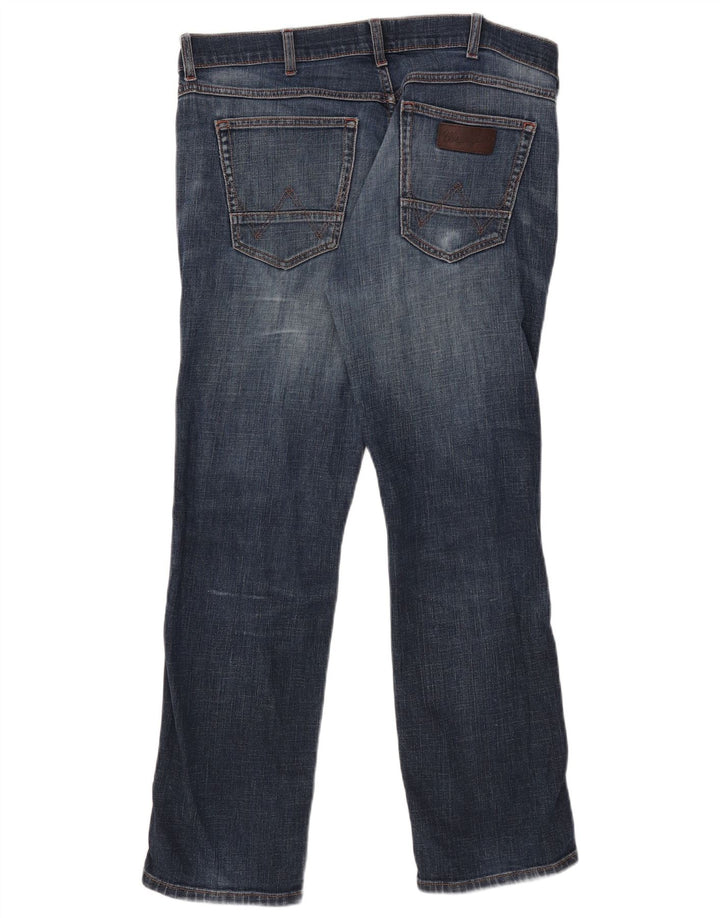 Wrangler Slim Jeans til mænd W35 L29 Marineblå