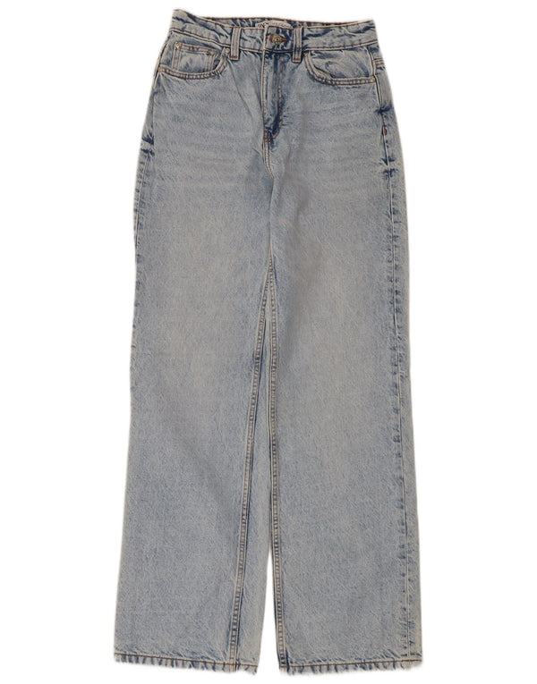 Zara Dame Løse Jeans EU 36 XS W26 L31 Blå