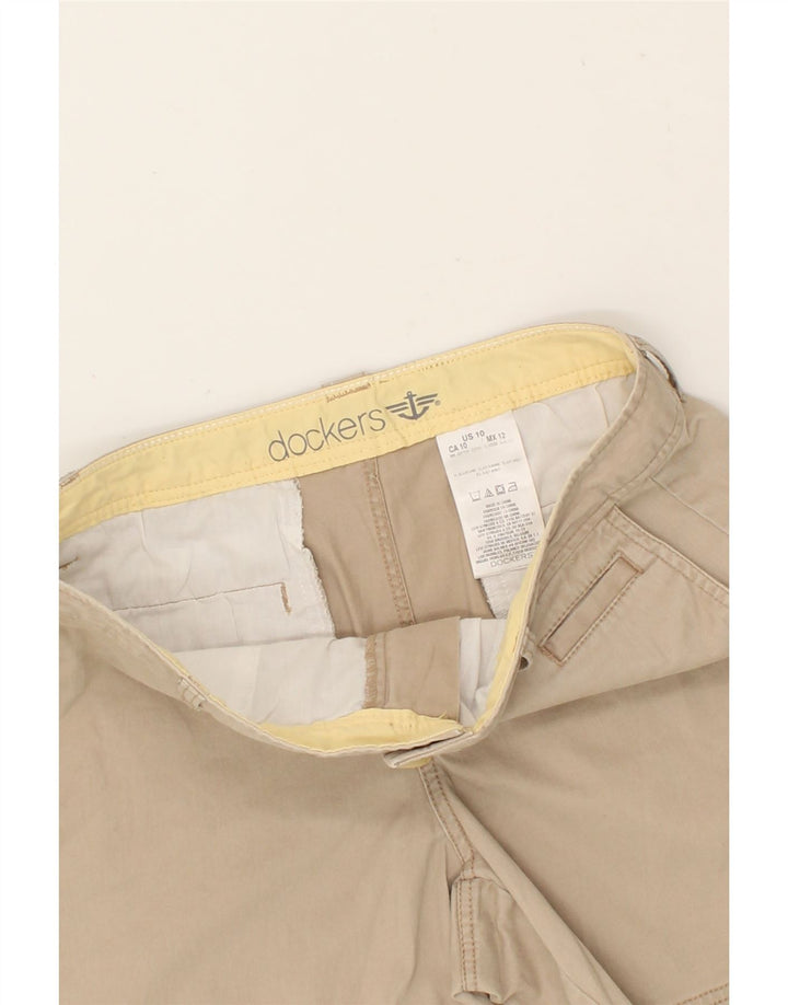DOCKERS Womens Chino Shorts US 10 Large W32  Beige Cotton Vintage Dockers and Second-Hand Dockers from Messina Hembry 