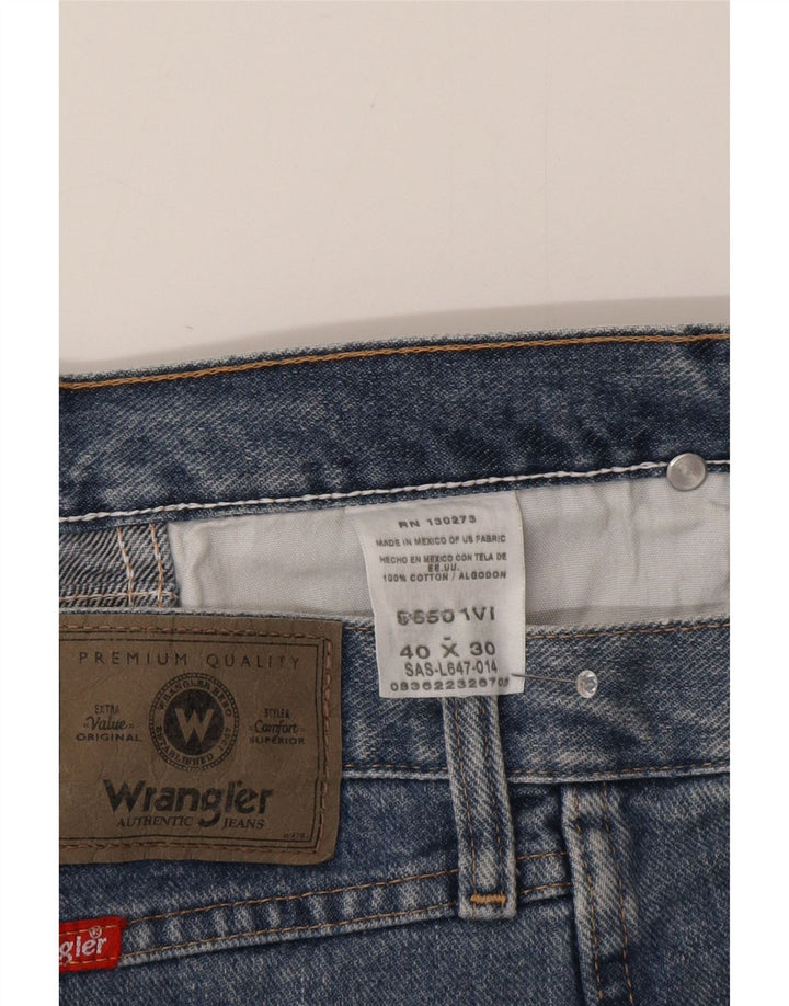 Wrangler Straight Jeans til mænd W40 L30 blå bomuld