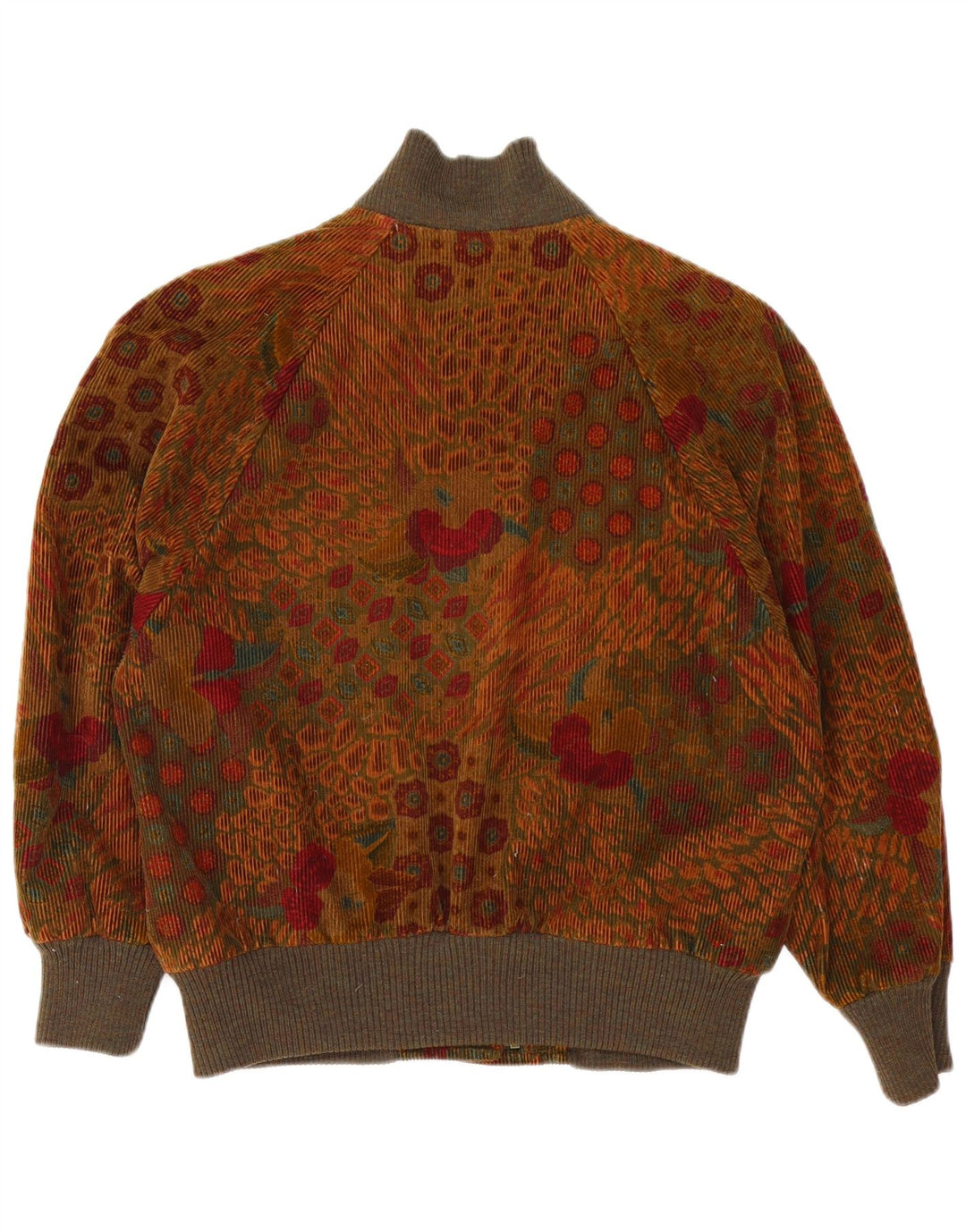Bogner Womens Bomber Jacket UK 18 XL Brown Floral