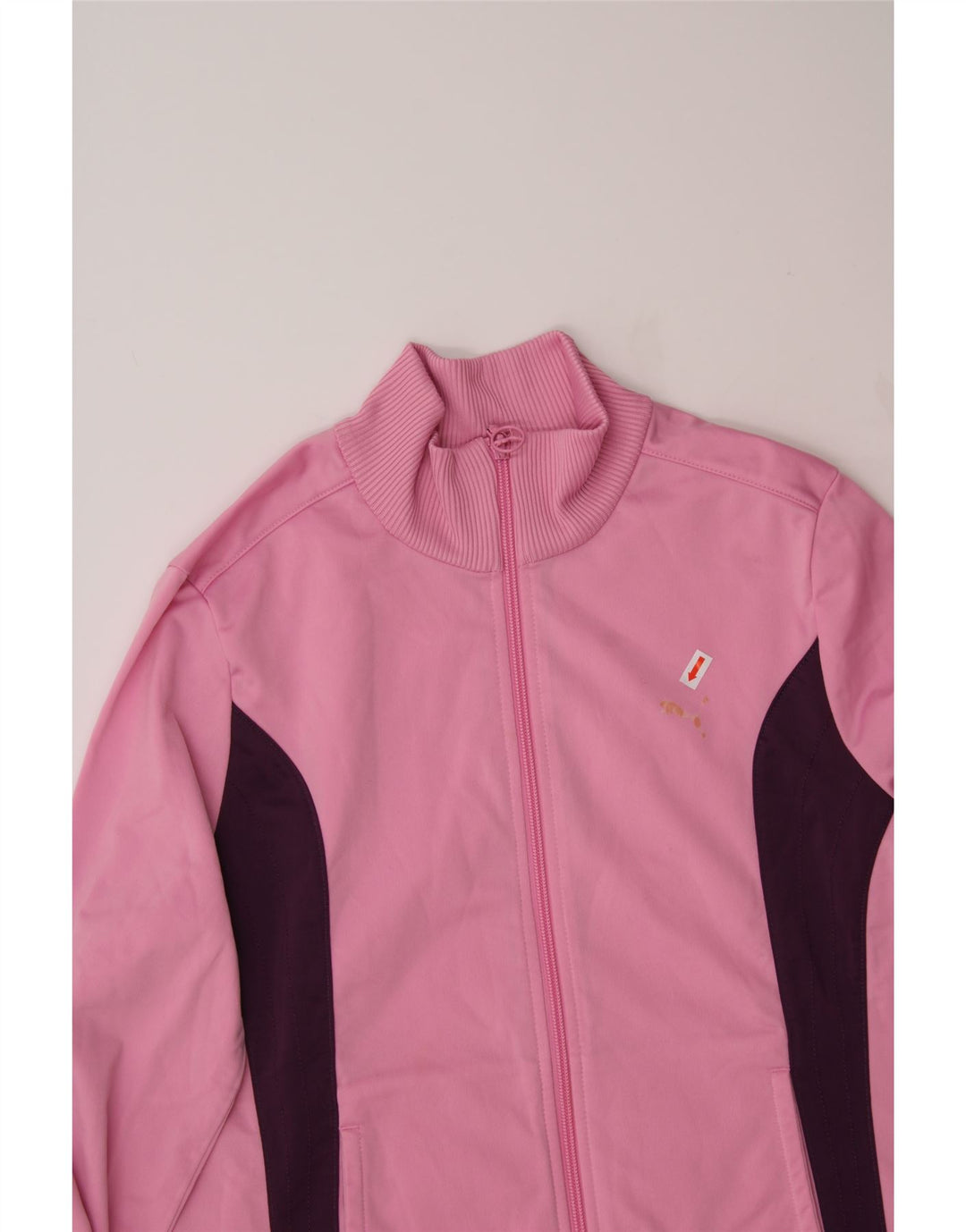 PUMA Womens Tracksuit Top Jacket UK 14 Medium Pink Colourblock Polyester Vintage Puma and Second-Hand Puma from Messina Hembry 