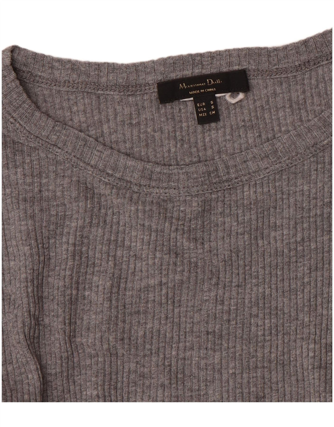 Massimo Dutti Dame Top Langærmet UK 8 Lille Grå