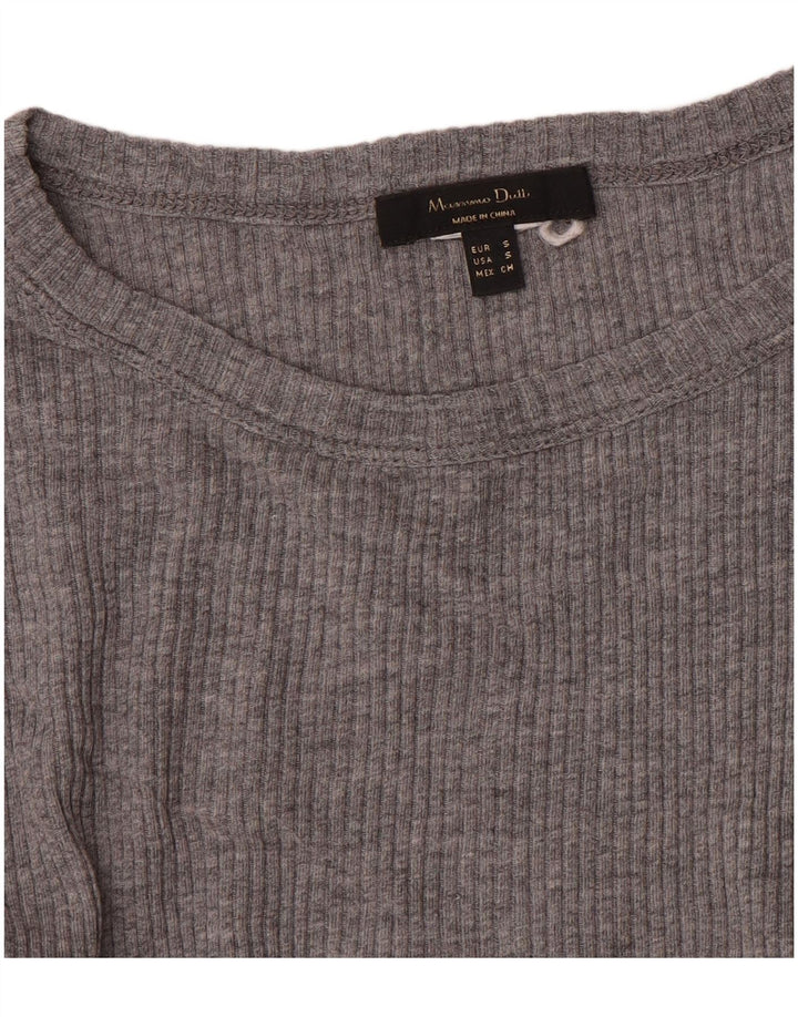 Massimo Dutti Dame Top Langærmet UK 8 Lille Grå