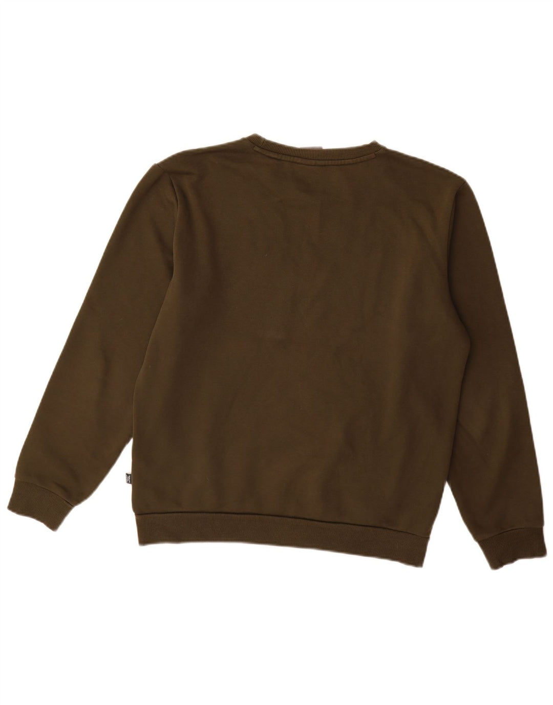 Puma Herre Grafisk Sweatshirt Jumper Small Khaki Bomuld