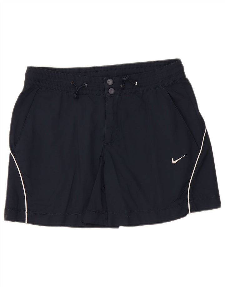 Nike sportsshorts til kvinder UK 8/10 Small Navy Blue Nylon