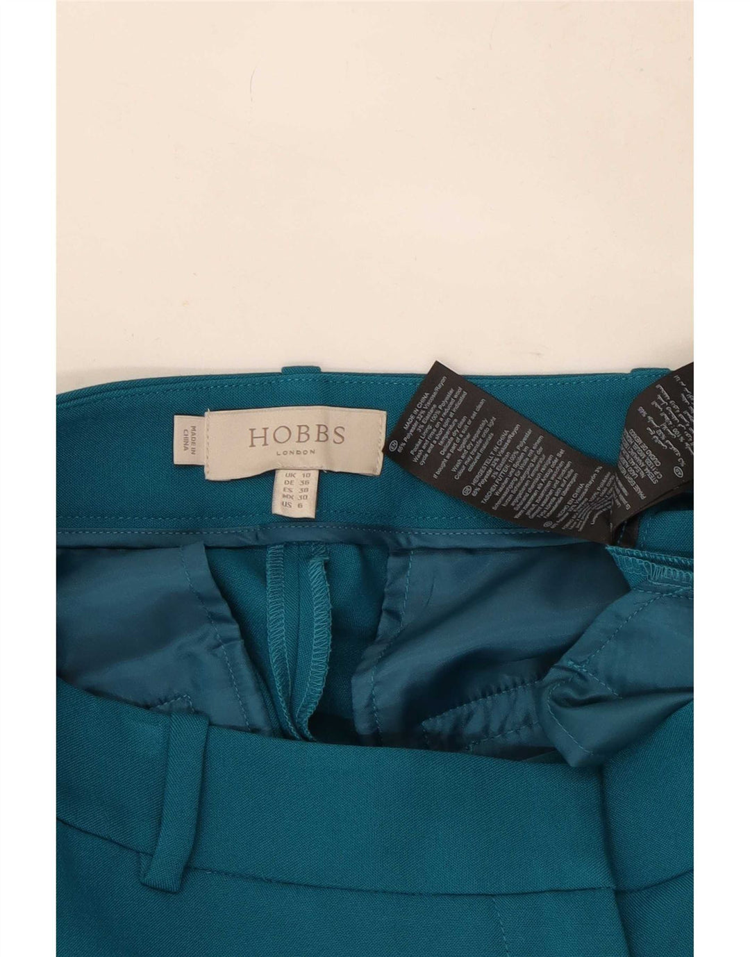 Hobbs Slim Chino Bukser til kvinder UK 10 Small W27 L28 Blå Polyester