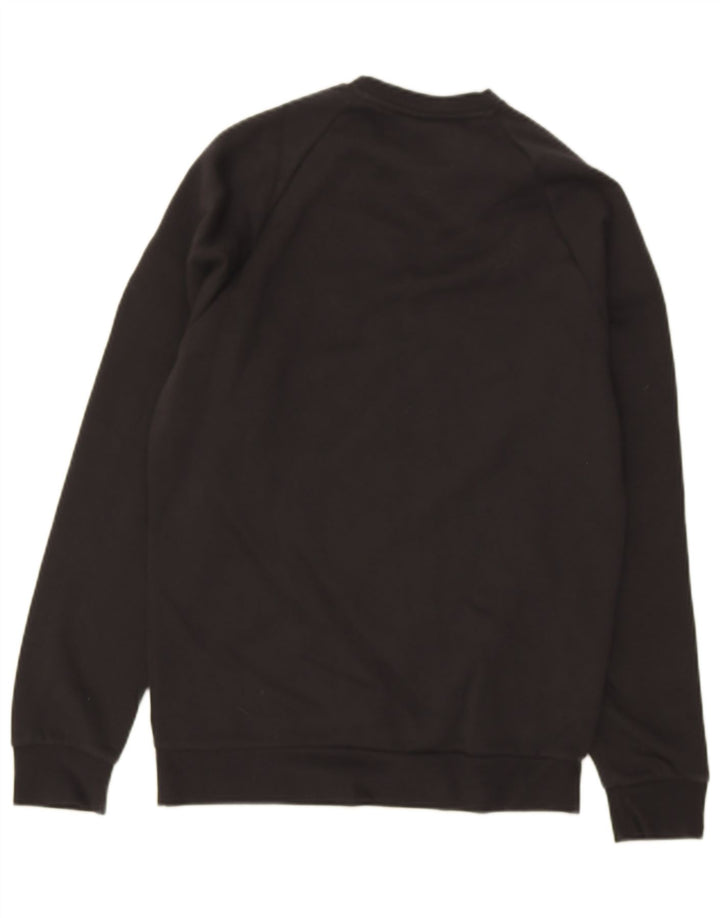 ADIDAS Mens Graphic Sweatshirt Jumper XS Black Cotton