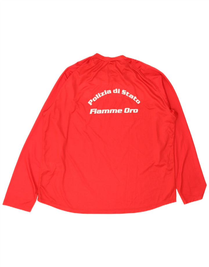 Nike Herre grafisk top Langærmet 2XL Rød Colourblock Polyester