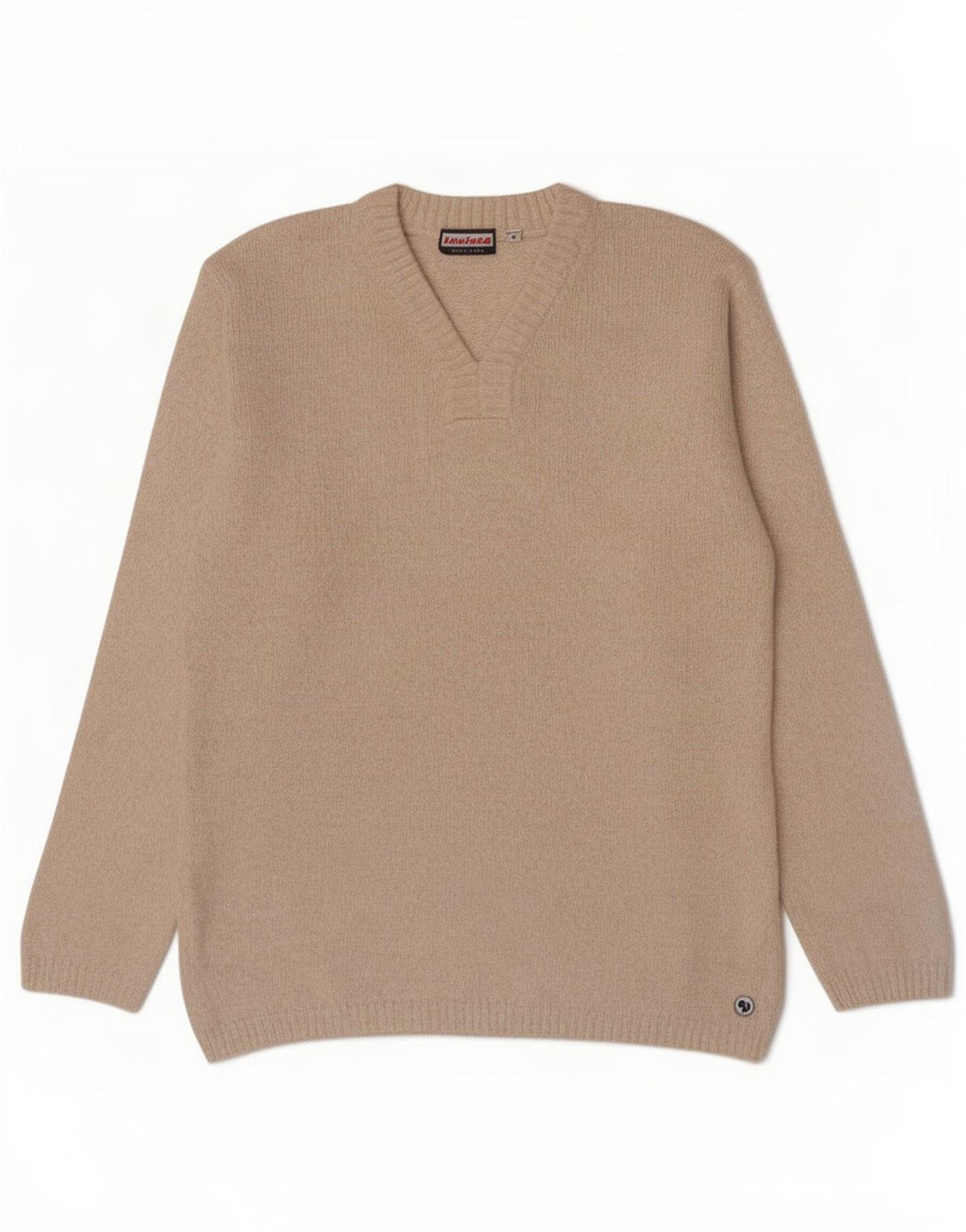 Invicta Herre V-hals sweater Medium Beige Bomuld