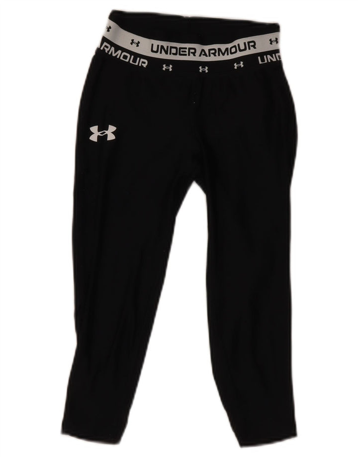 UNDER ARMOUR Piger Grafiske Leggings 7-8 år Lille sort polyester
