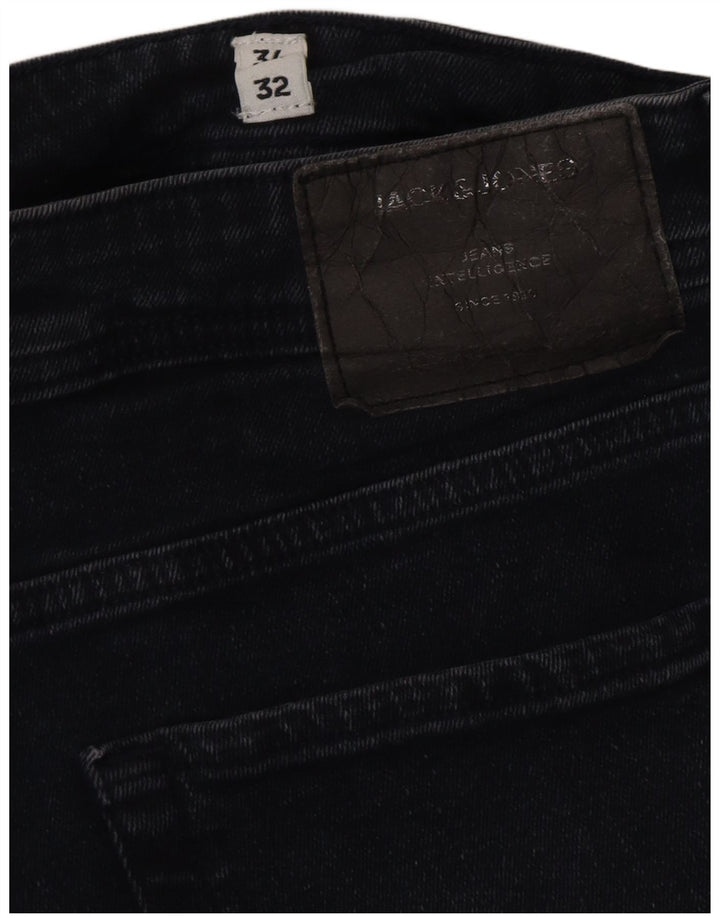 JACK & JONES Slim Jeans til mænd W34 L32 Marineblå bomuld