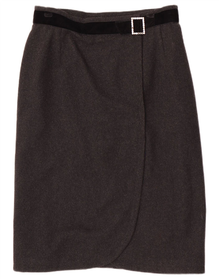 Luisa Spagnoli Dame Pencil Skirt IT 44 Medium W30 Grå Uld