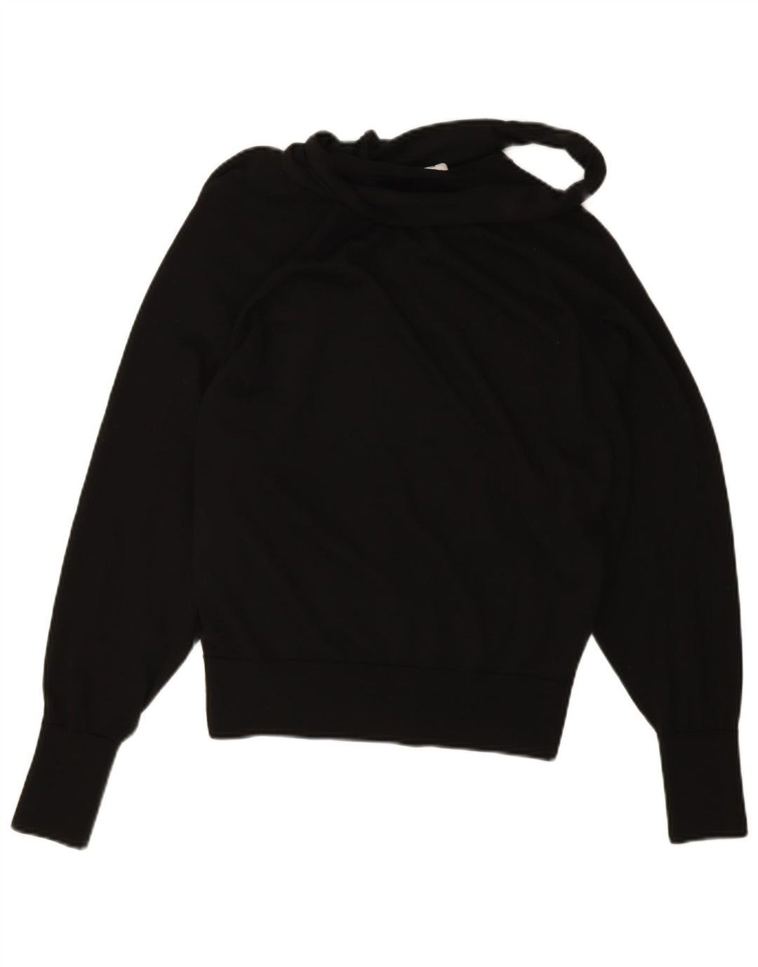 Cos Dame Oversized V-hals sweater UK 10 Small Black Wool