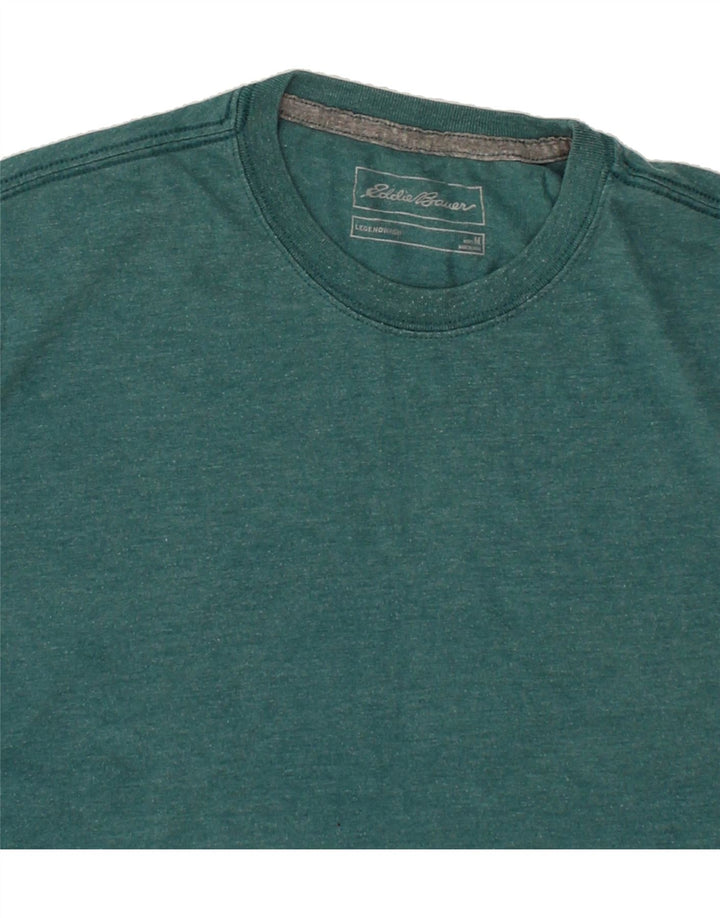 EDDIE BAUER Mens T-Shirt Medium Green Cotton Vintage Eddie Bauer and Second-Hand Eddie Bauer from Messina Hembry 