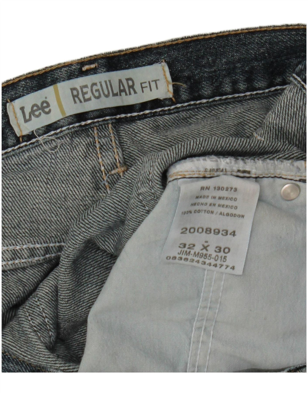 Lee Herre Regular Fit Straight Jeans W32 L30 Blå Bomuld