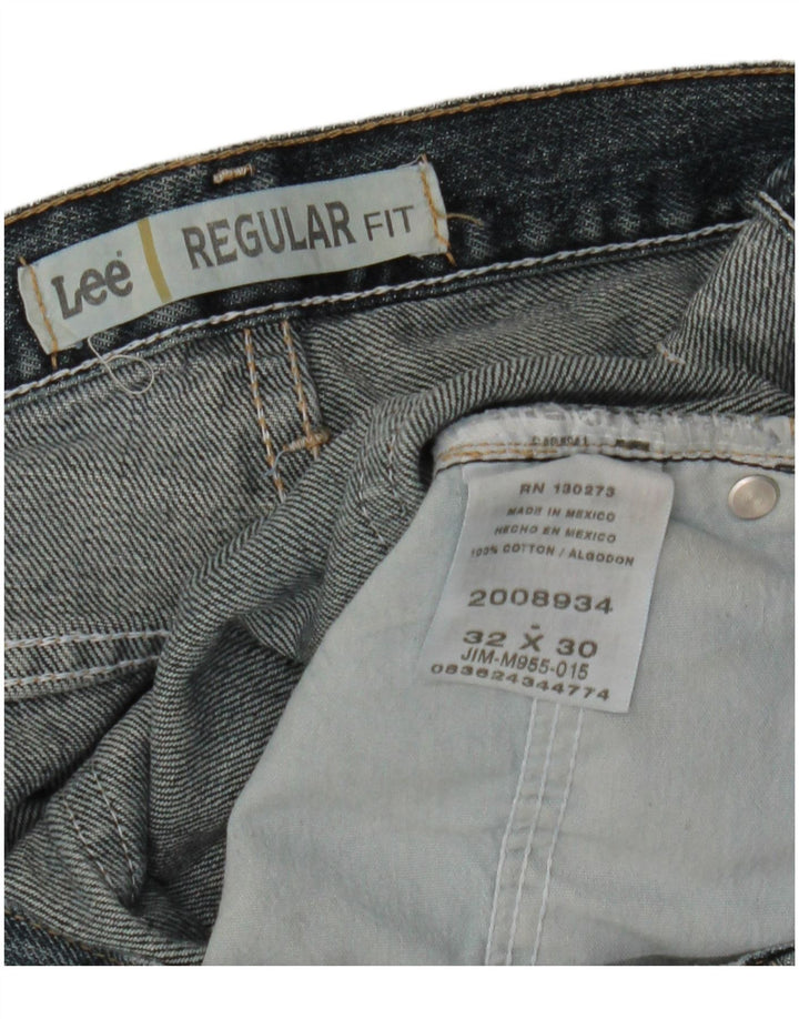 Lee Herre Regular Fit Straight Jeans W32 L30 Blå Bomuld